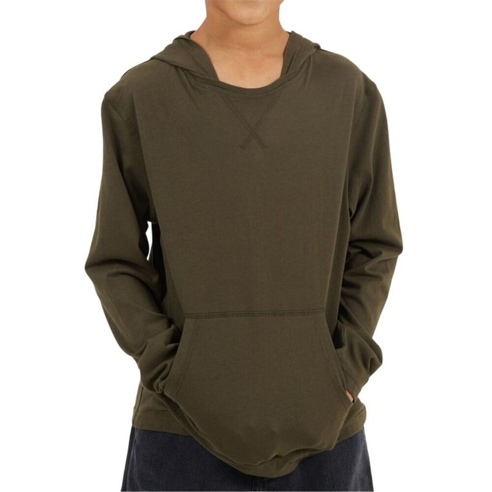 Brave Soul Boys Set-in Hoodie / Khaki Green